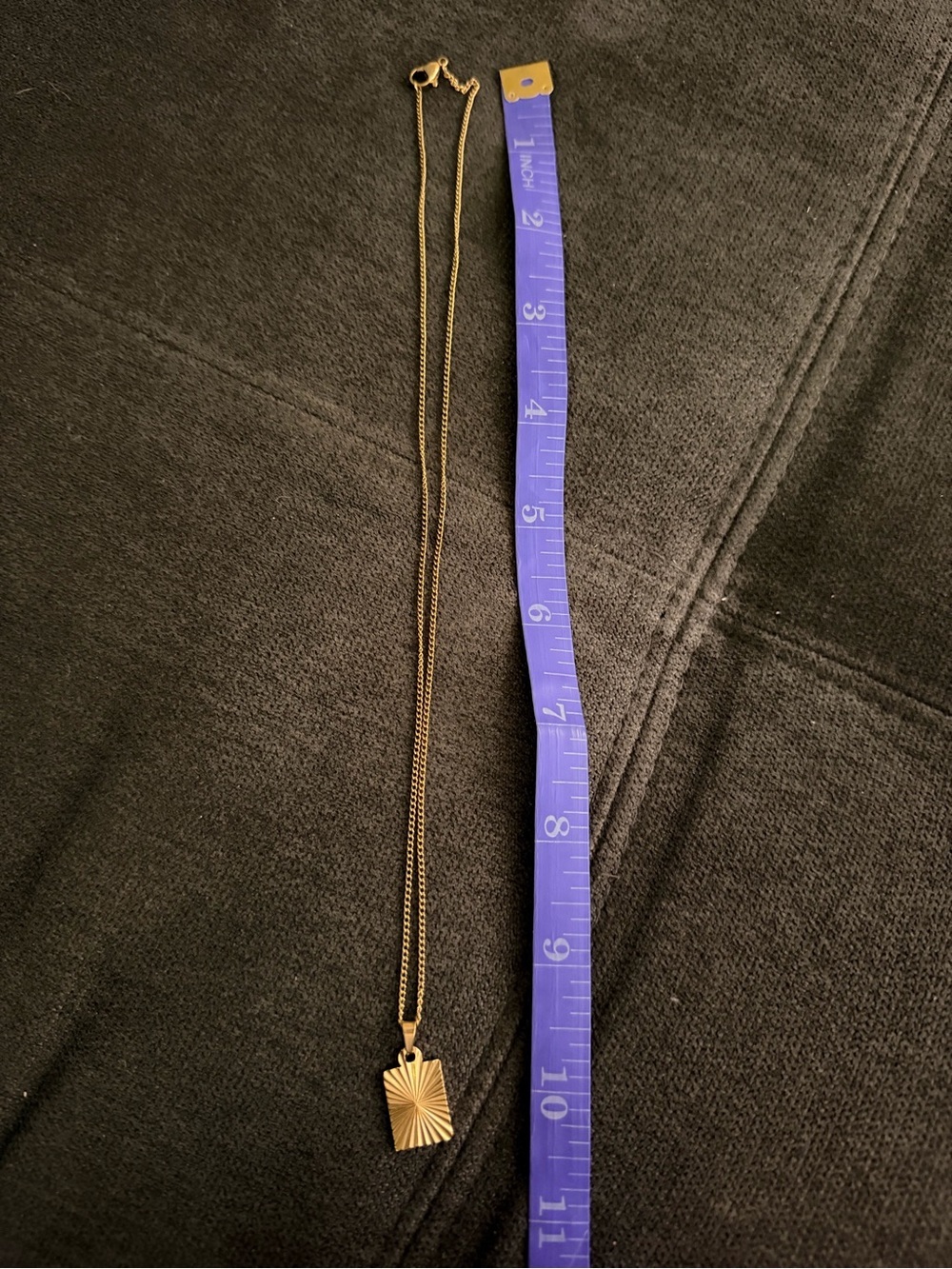 Gold Sunray Pendant Necklace - Picture 3 of 3
